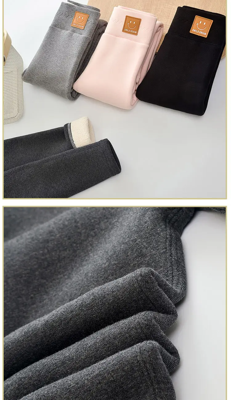 Girls Fleece Leggings Winter Warm All-in-One Pants — feature 10