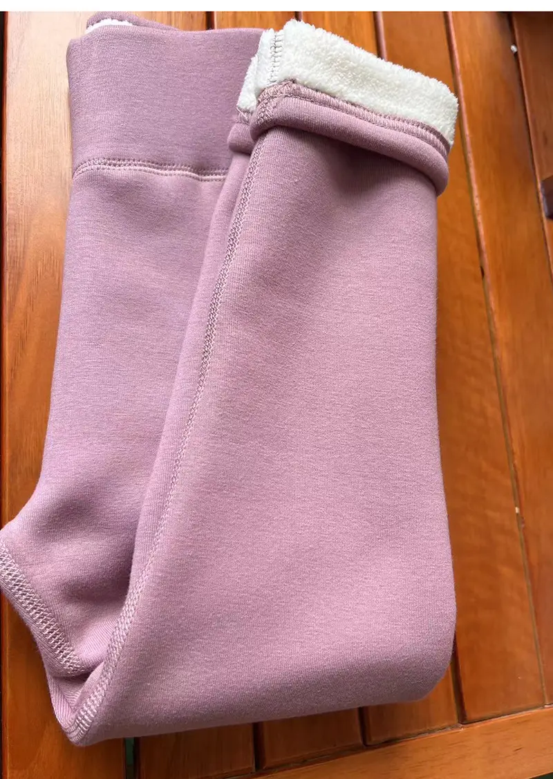 Girls Fleece Leggings Winter Warm All-in-One Pants - Image 16