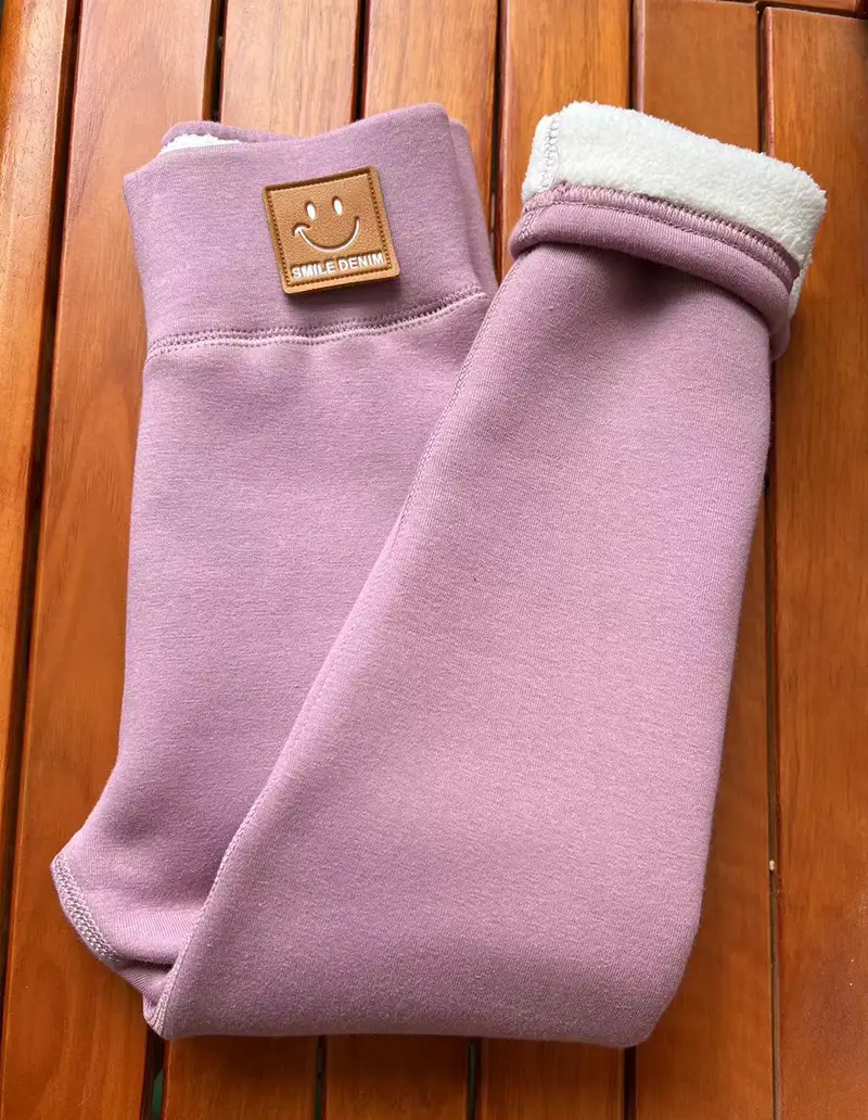 Girls Fleece Leggings Winter Warm All-in-One Pants - Image 18