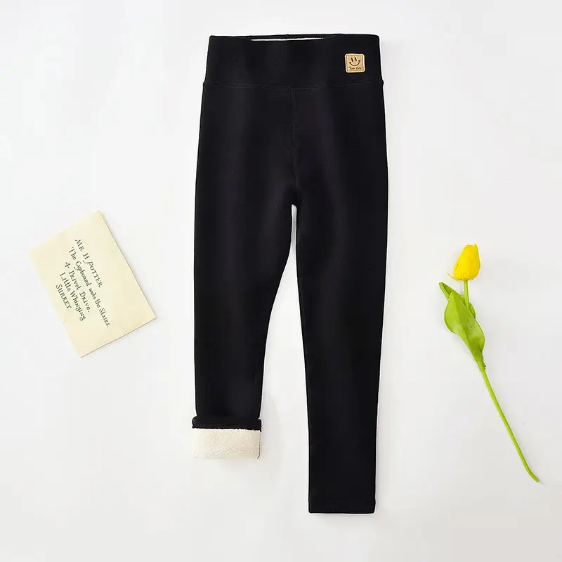 Girls Fleece Leggings Winter Warm All-in-One Pants - Image 6
