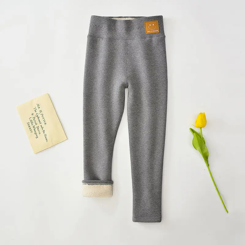 Girls Fleece Leggings Winter Warm All-in-One Pants - Image 8