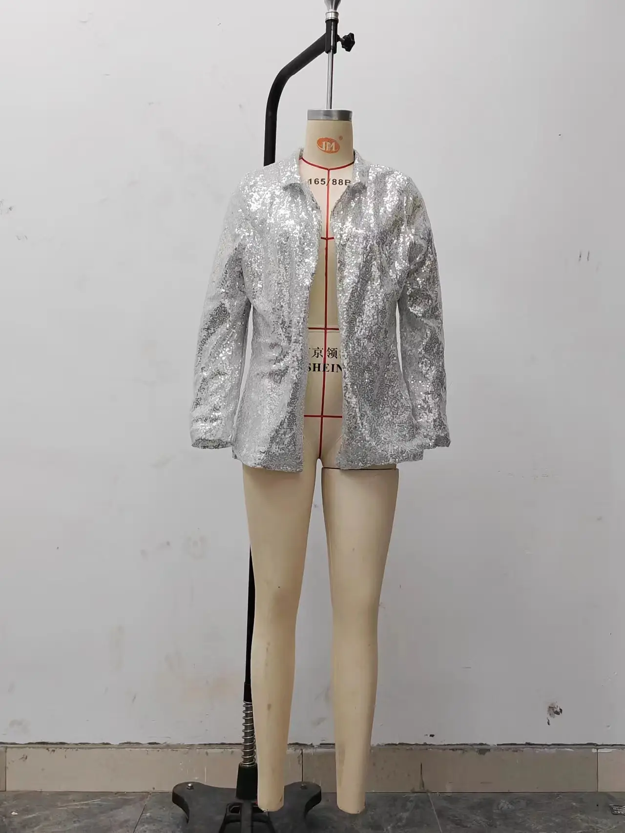 2025 Sequined Long Sleeve Women Suit Jacket Black — feature 20