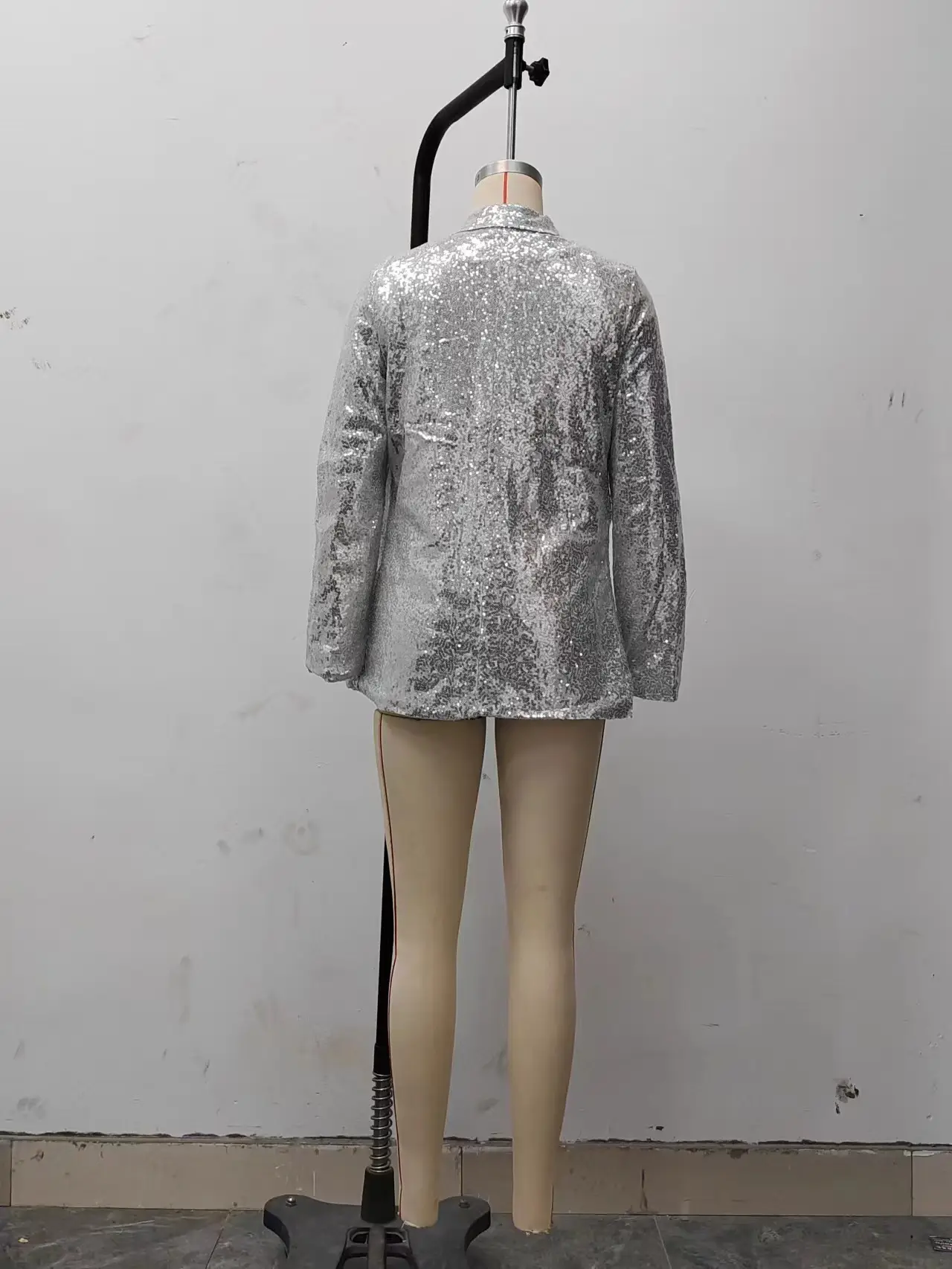 2025 Sequined Long Sleeve Women Suit Jacket Black — feature 21