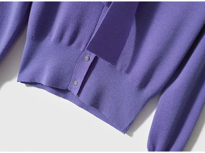 Women's Red Knoted Knit Sweater Jacket 2025 — feature 38