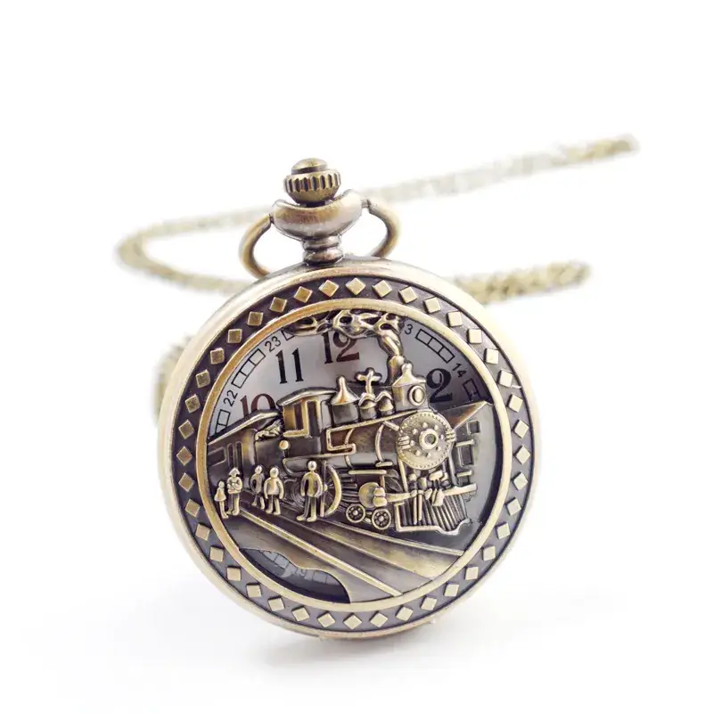 Retro Train Geneva Quartz Wrist Watch - Image 5