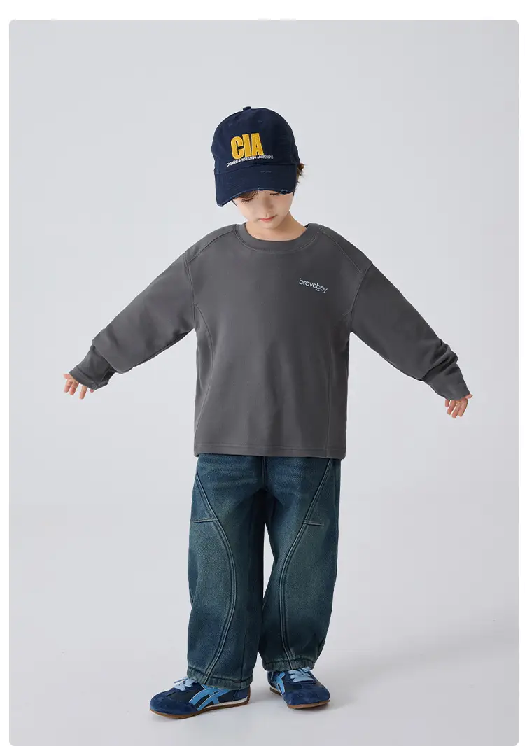 Kids Winter Thermal Shirt German Velvet Long Sleeve — feature 15
