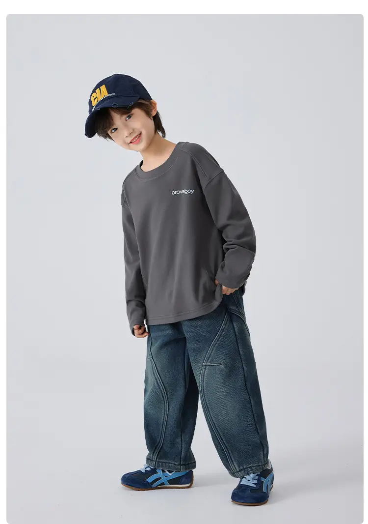 Kids Winter Thermal Shirt German Velvet Long Sleeve — feature 16