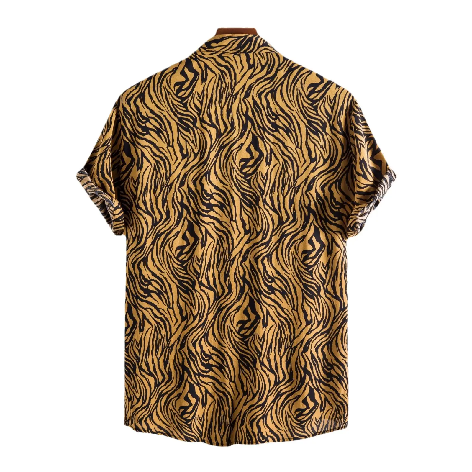 2025 Zebra Print Short Sleeve Shirt for Men - Image 13