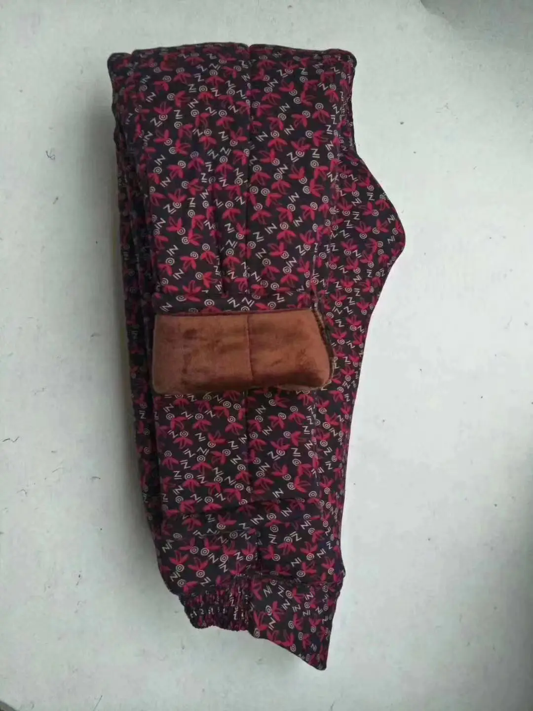 Women Velvet Warm Trousers Winter Cotton High Waist - Image 2
