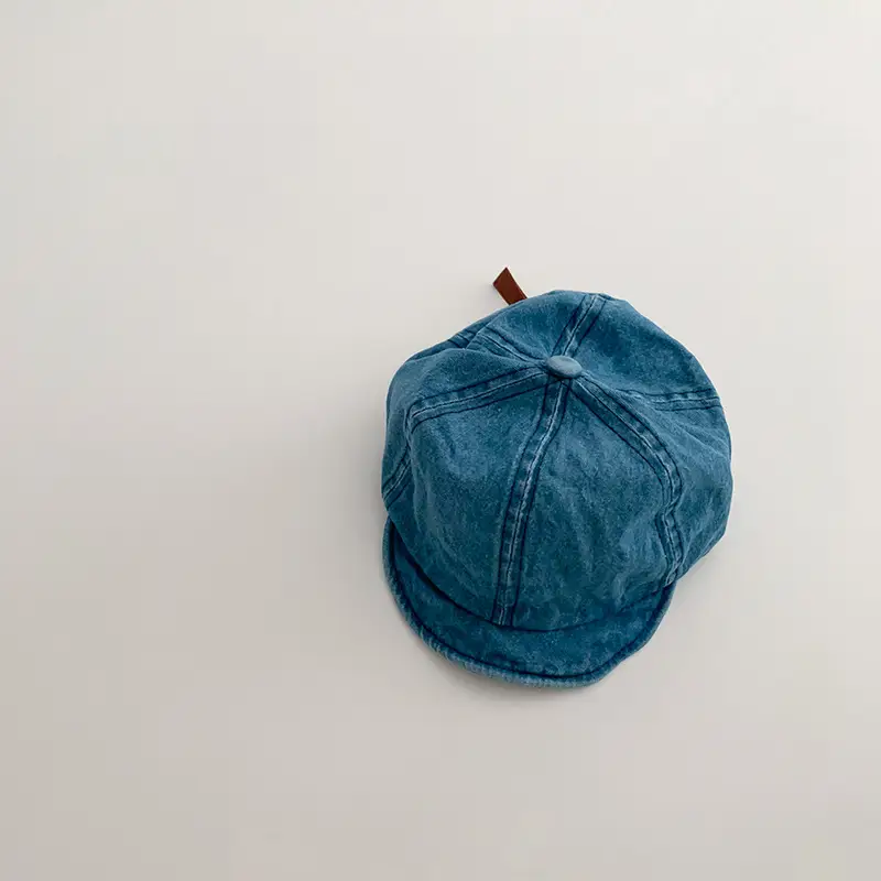 Soft-brimmed Baby Hats for Kids Blue Light Blue Dark Blue - Image 2