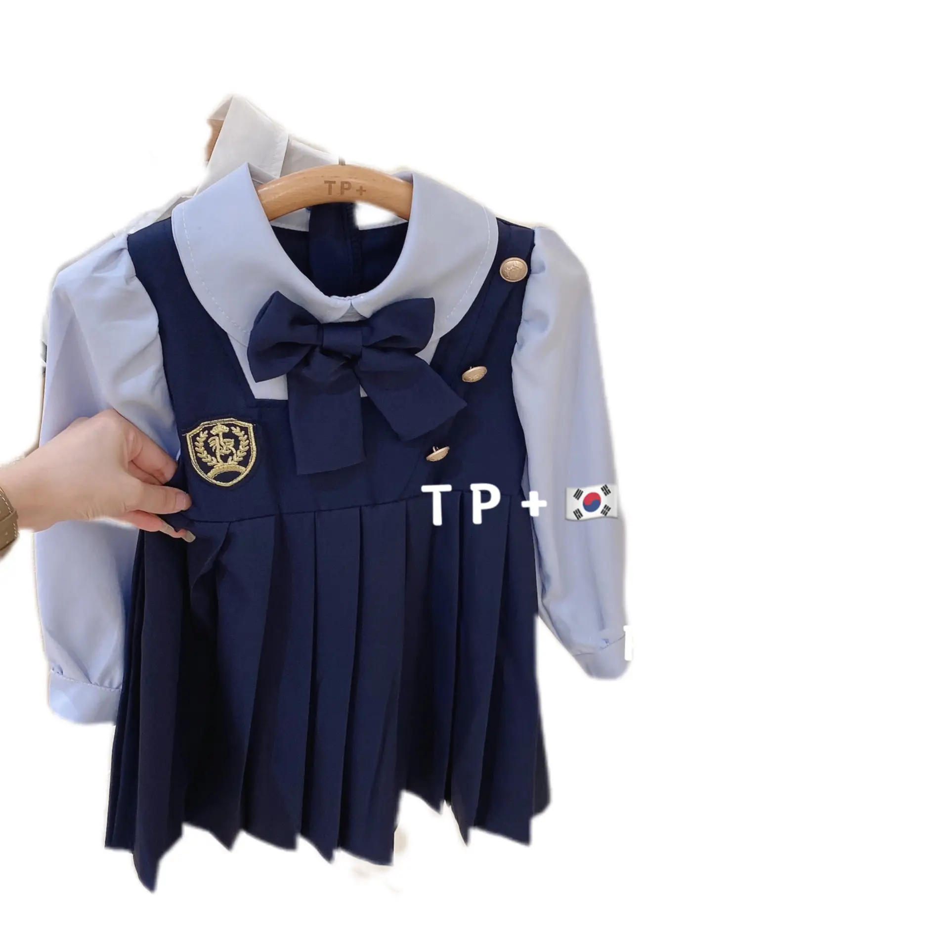 Girls' Fake Two-Piece Dress Autumn Outfit 2025 - Image 6