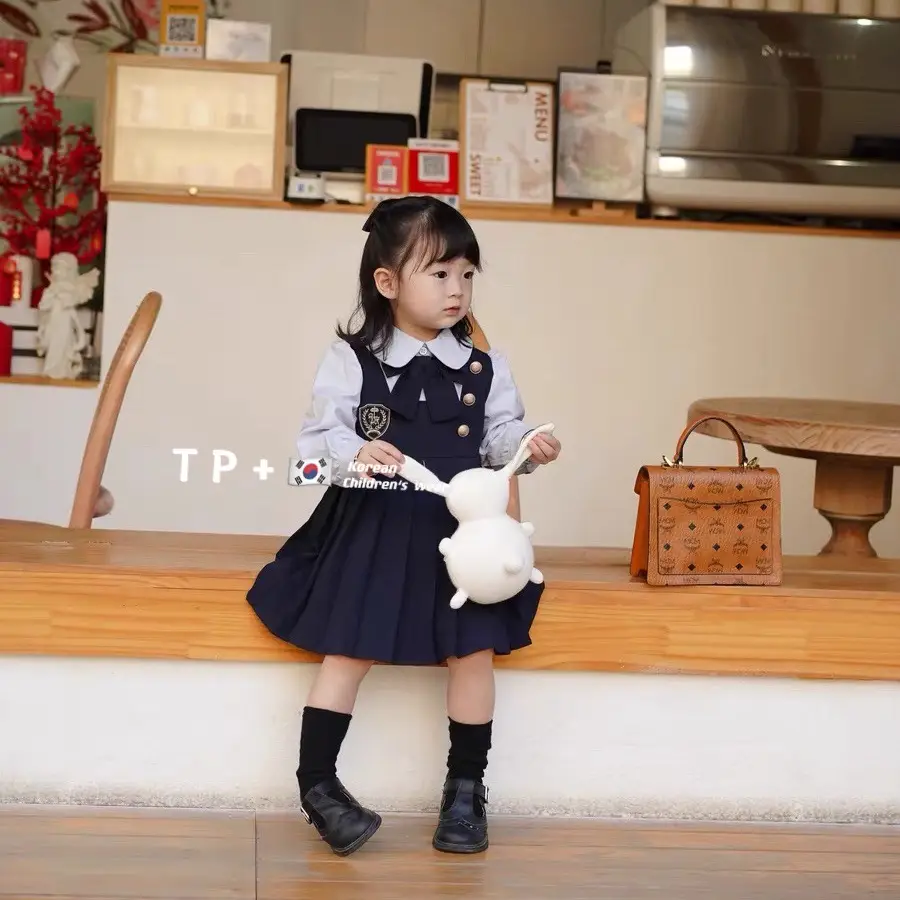Girls' Fake Two-Piece Dress Autumn Outfit 2025 — feature 4
