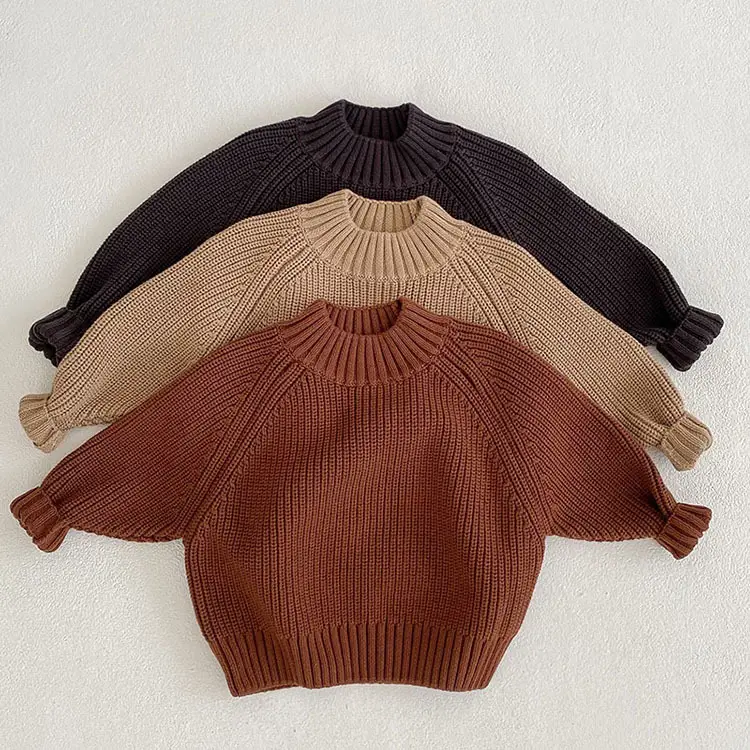 New Winter Thick Knit Pullover Sweater for Boys Girls - Image 5