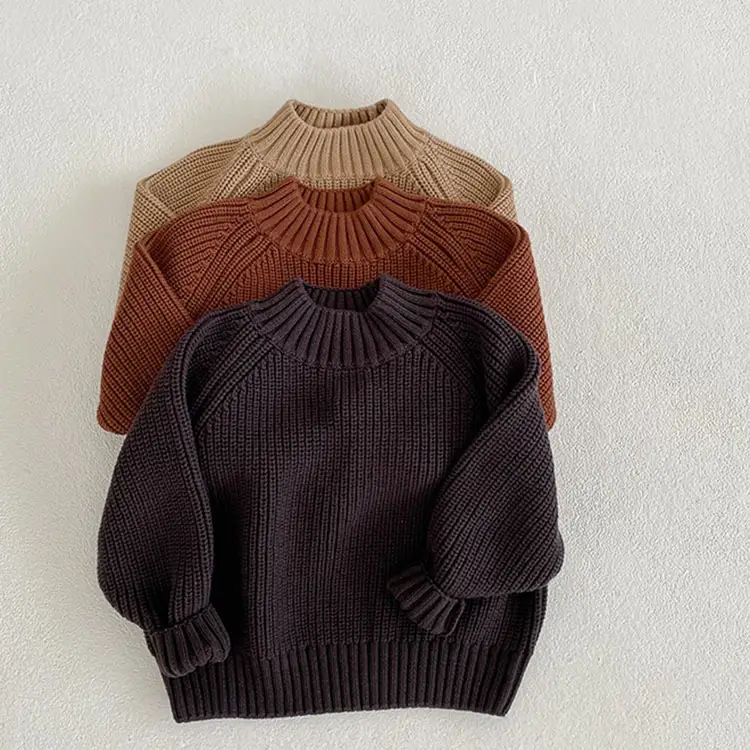 New Winter Thick Knit Pullover Sweater for Boys Girls - Image 6