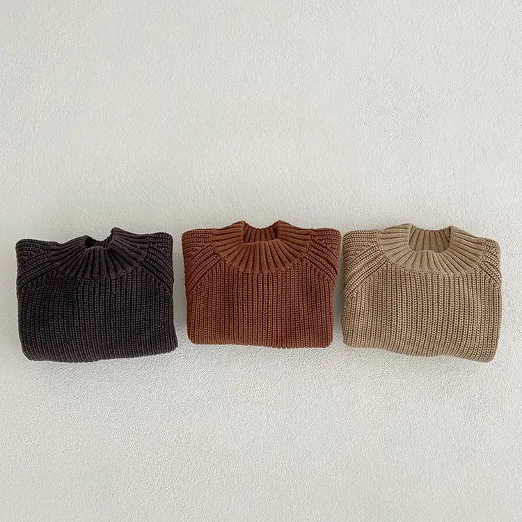 New Winter Thick Knit Pullover Sweater for Boys Girls - Image 7