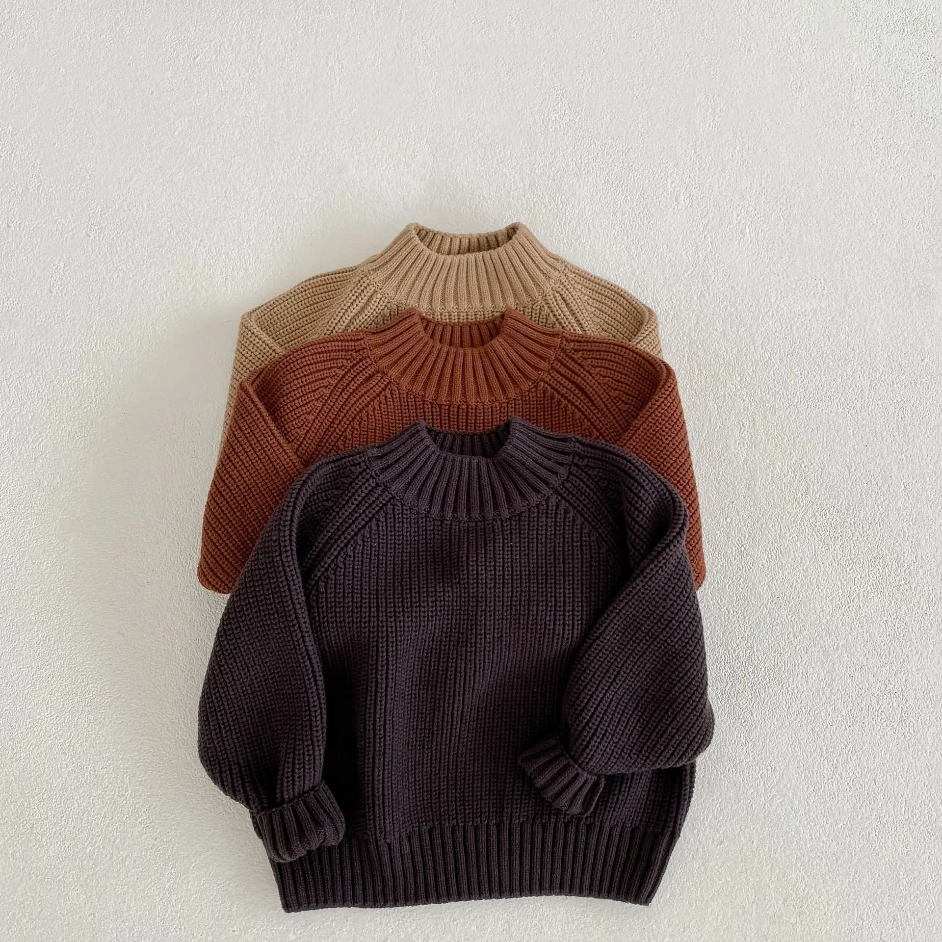 New Winter Thick Knit Pullover Sweater for Boys Girls — feature 13