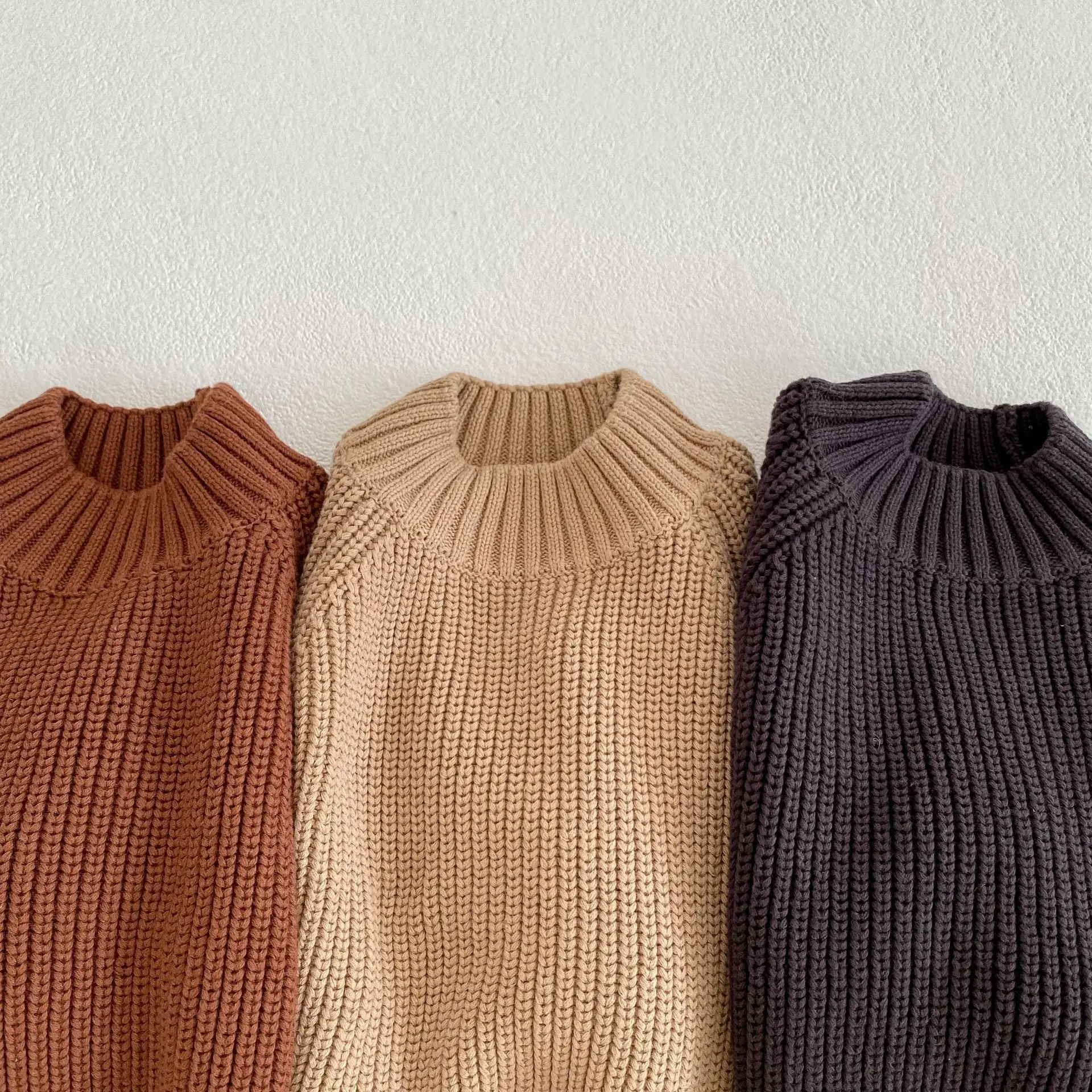 New Winter Thick Knit Pullover Sweater for Boys Girls — feature 17