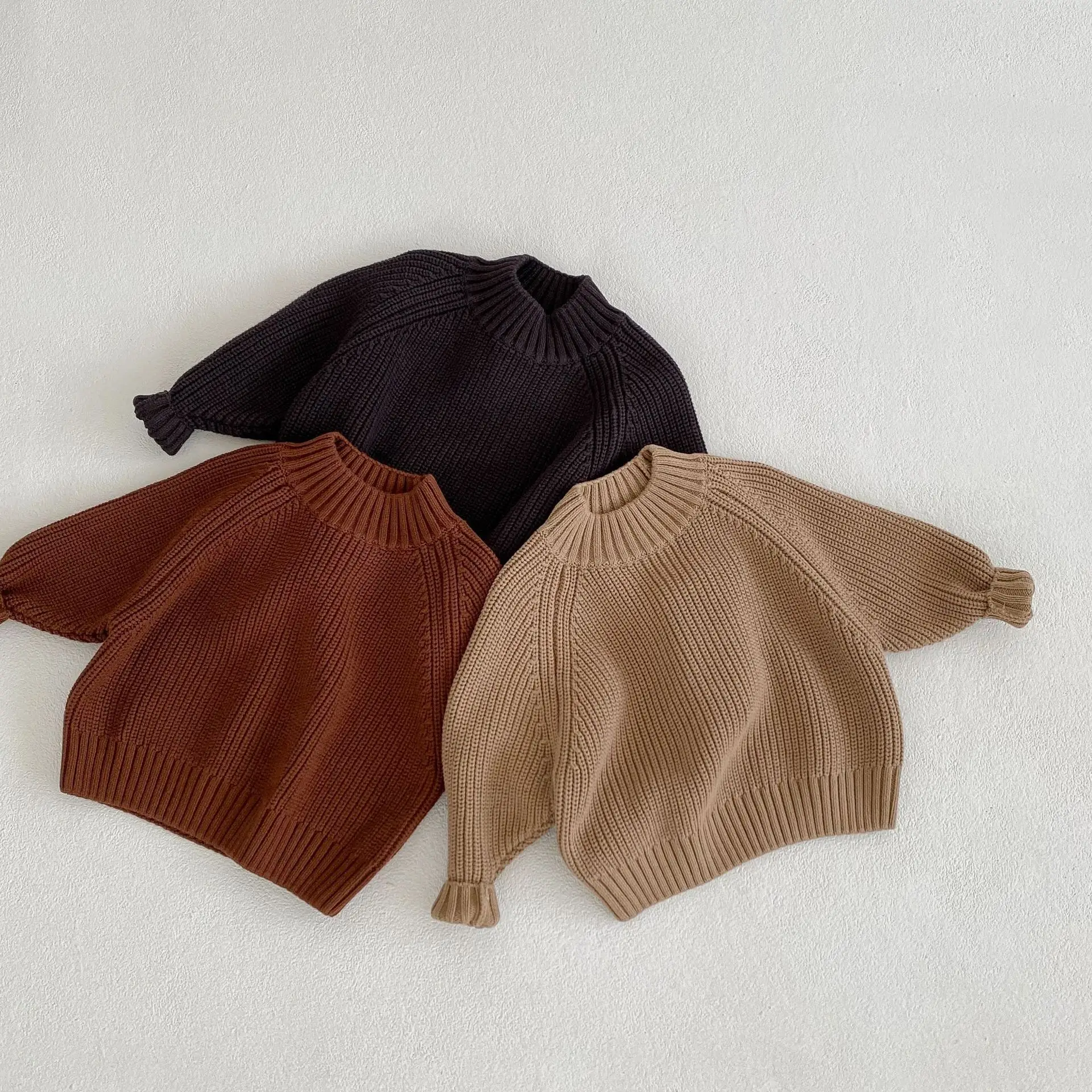 New Winter Thick Knit Pullover Sweater for Boys Girls — feature 5