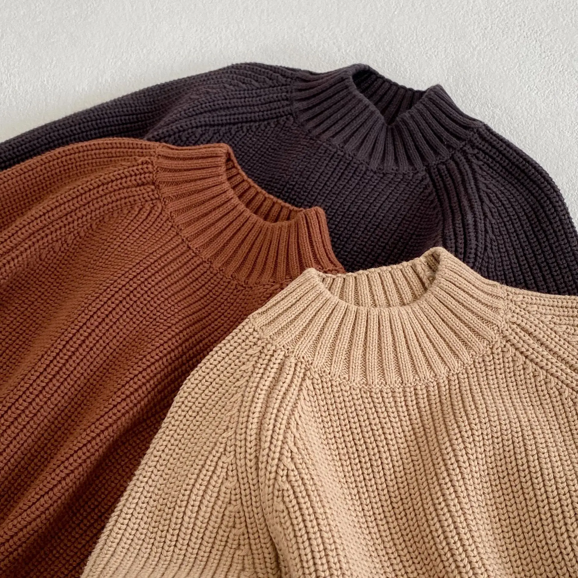 New Winter Thick Knit Pullover Sweater for Boys Girls — feature 7