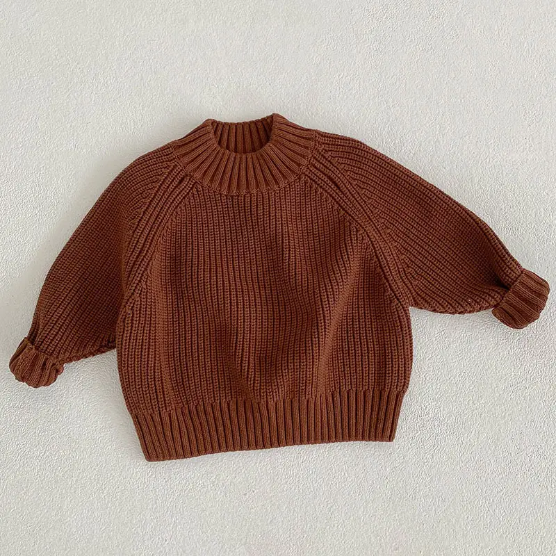 New Winter Thick Knit Pullover Sweater for Boys Girls - Image 3