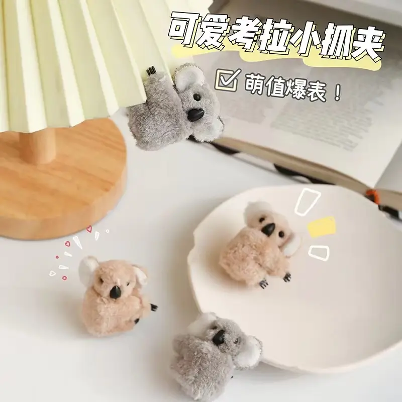 Small Koala Plush Hair Clip for Girls - Image 4