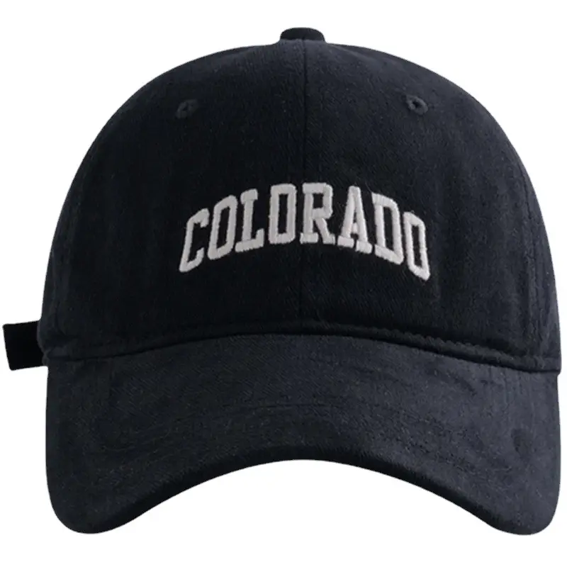 Black Colorado Embroidered Baseball Cap - Image 13