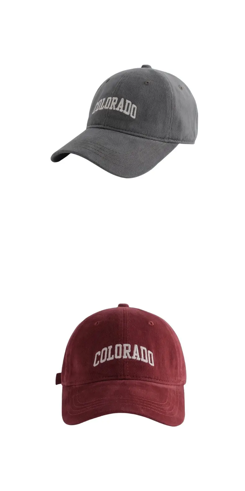 Black Colorado Embroidered Baseball Cap — feature 10