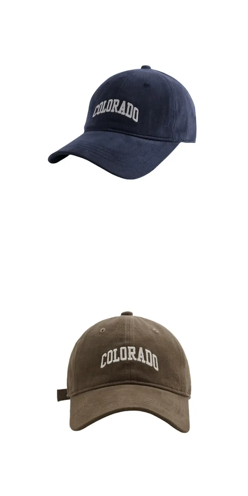 Black Colorado Embroidered Baseball Cap — feature 12