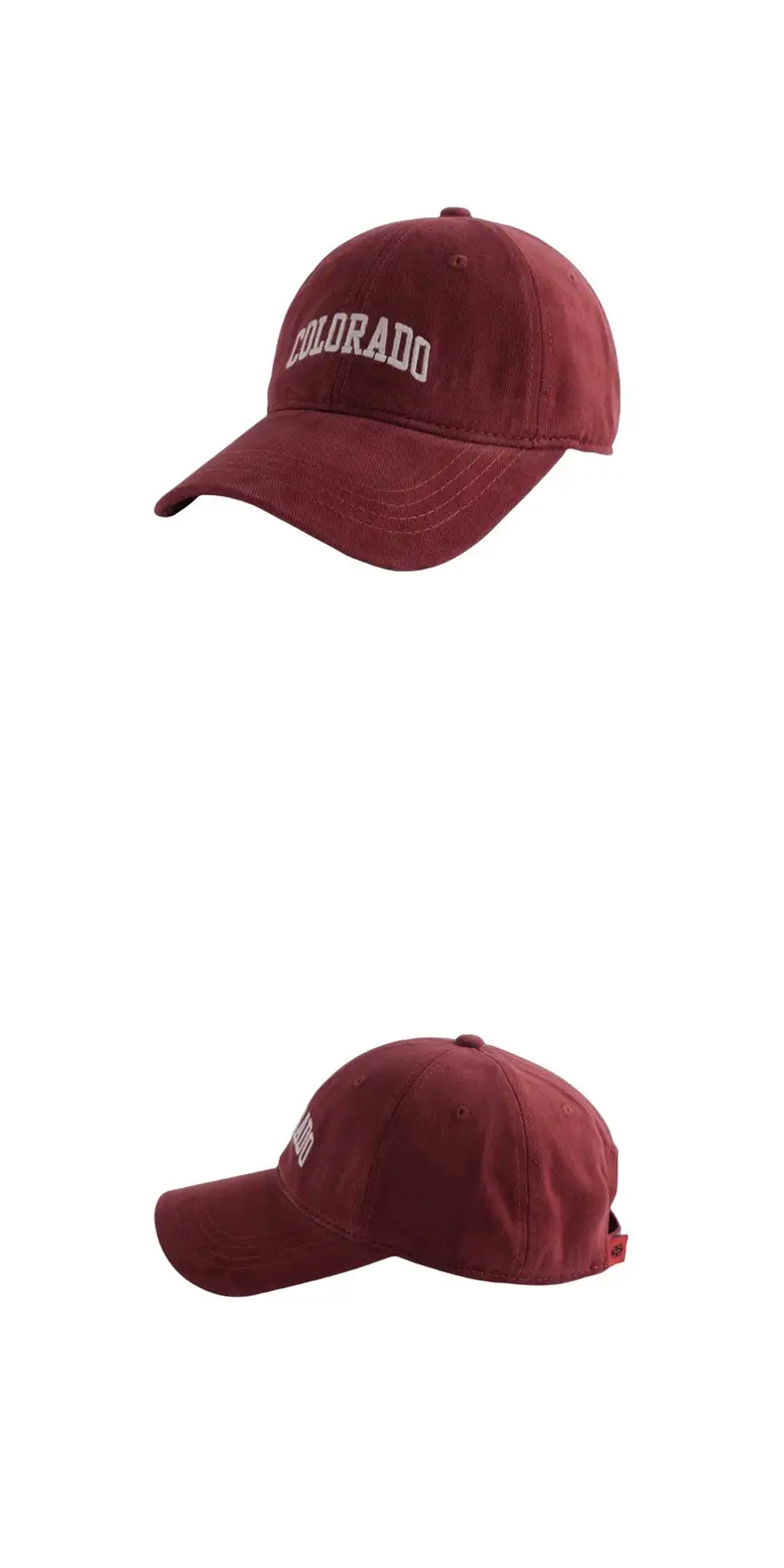 Black Colorado Embroidered Baseball Cap — feature 14
