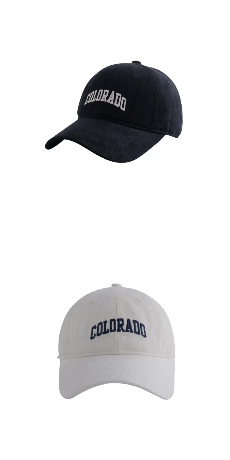 Black Colorado Embroidered Baseball Cap — feature 6