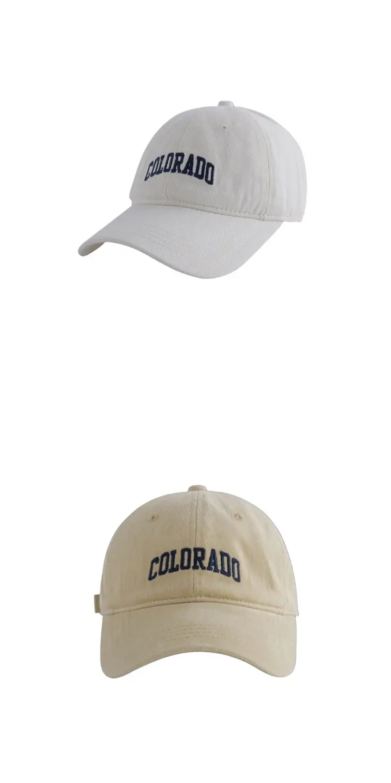 Black Colorado Embroidered Baseball Cap — feature 7