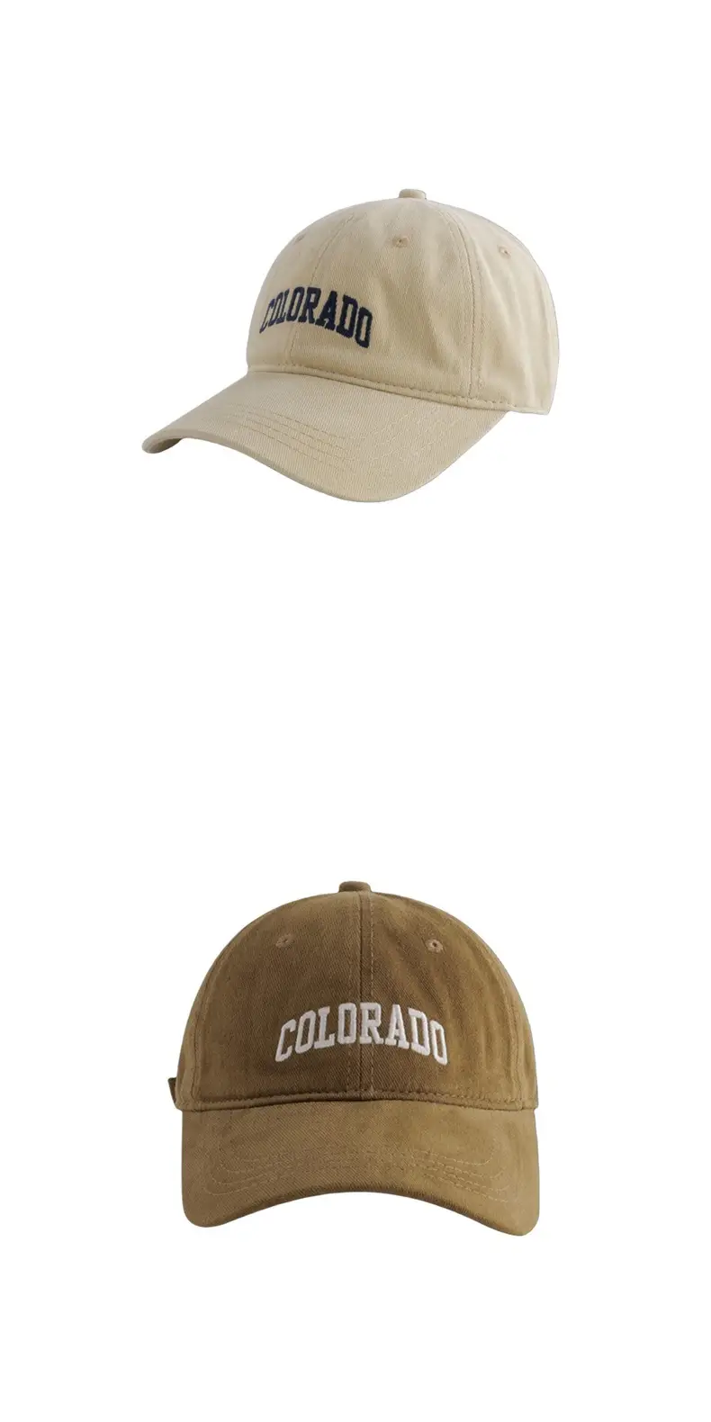 Black Colorado Embroidered Baseball Cap — feature 8