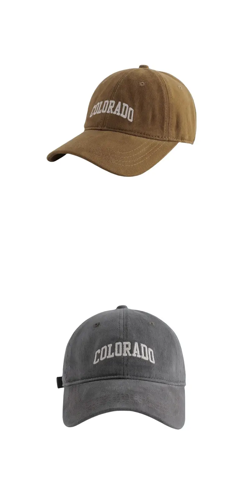 Black Colorado Embroidered Baseball Cap — feature 9