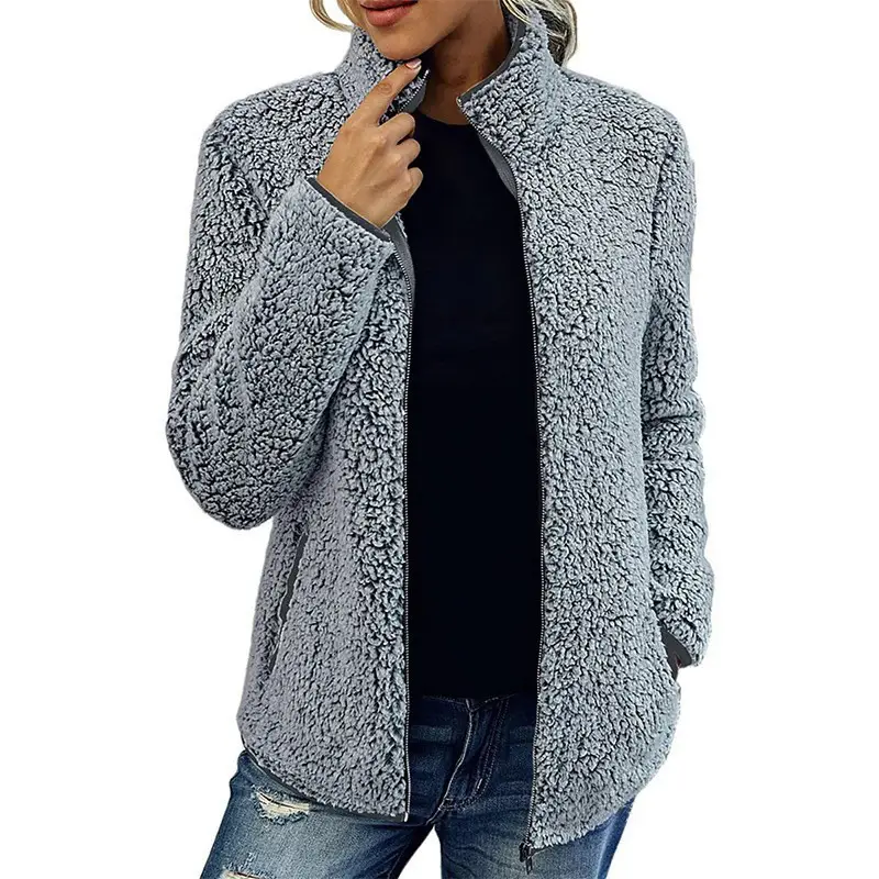 Women's Bubble Velvet Crossbody Jacket Black Zipper - Image 11