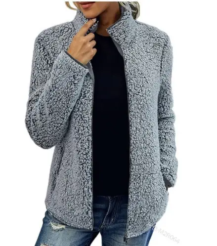Women's Bubble Velvet Crossbody Jacket Black Zipper — feature 17