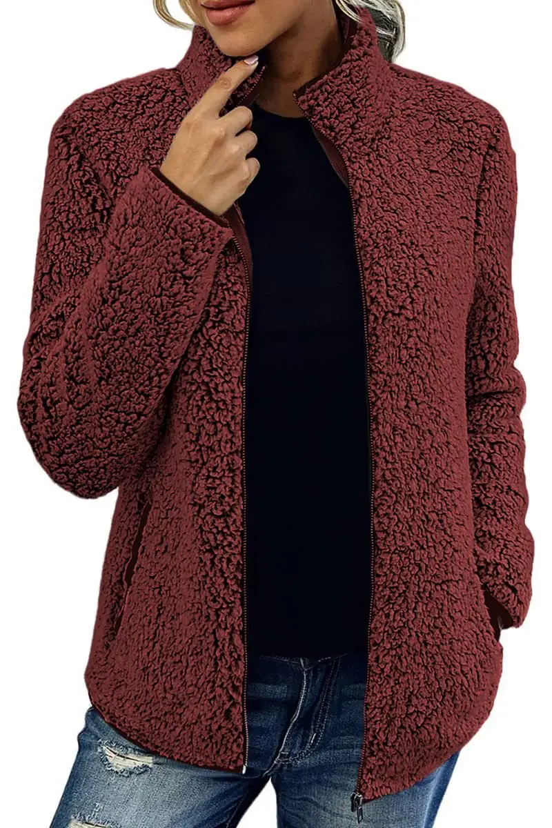 Women's Bubble Velvet Crossbody Jacket Black Zipper — feature 33