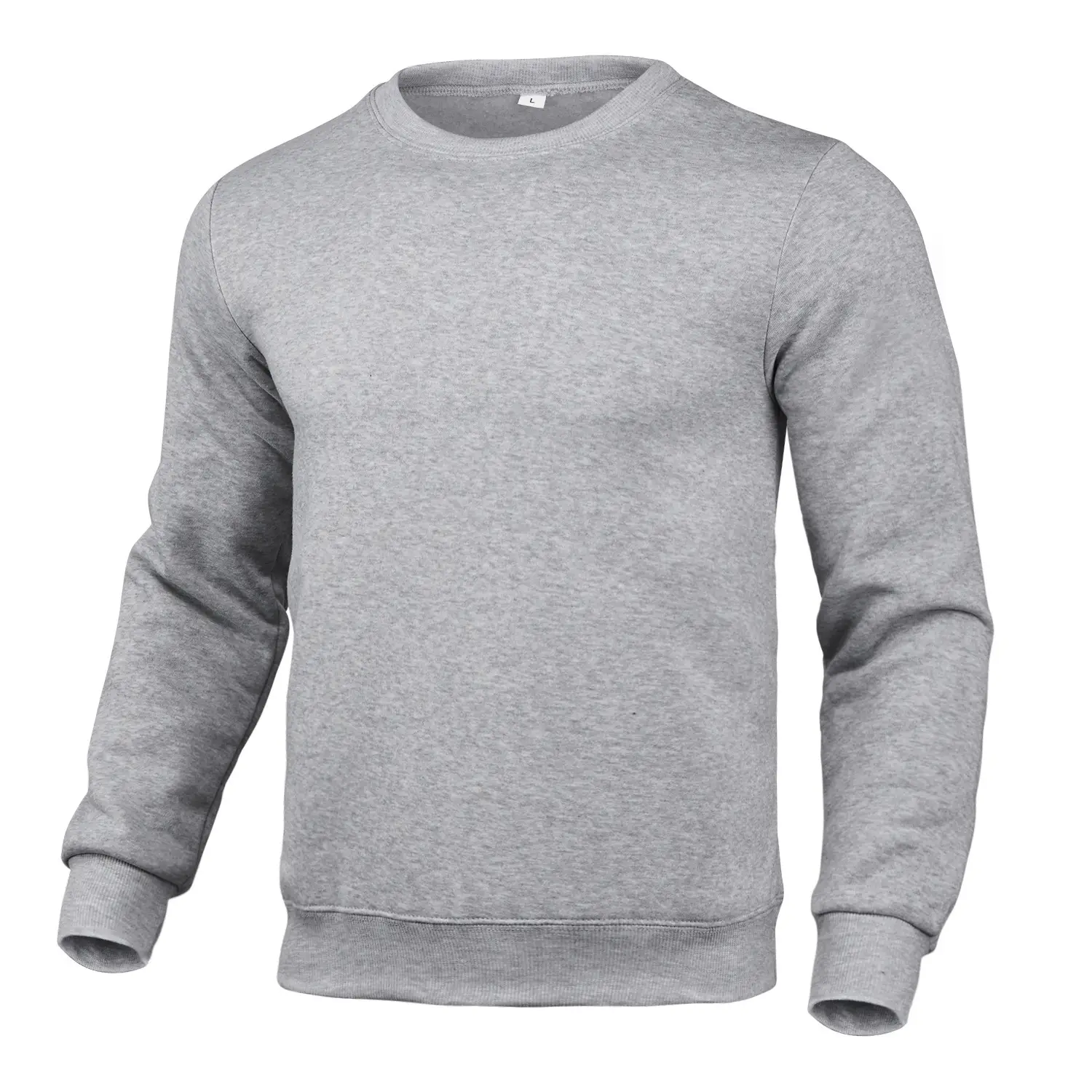 Men White Long Sleeve Crewneck Sweatshirt - Image 16