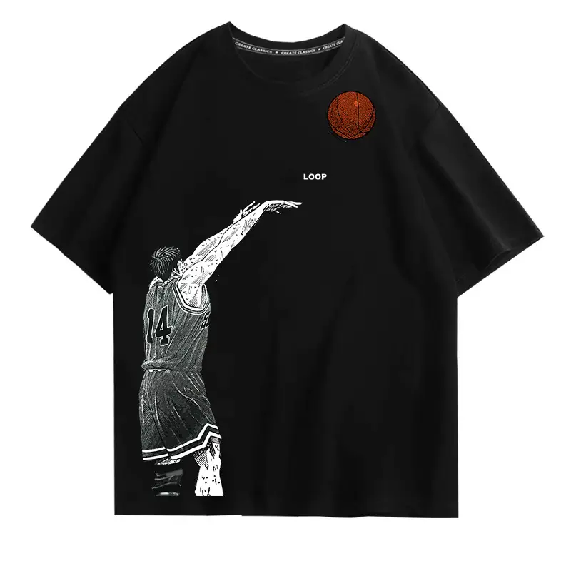 Xia Chao Mitsui T-Shirt White Japanese Animation Print - Image 5