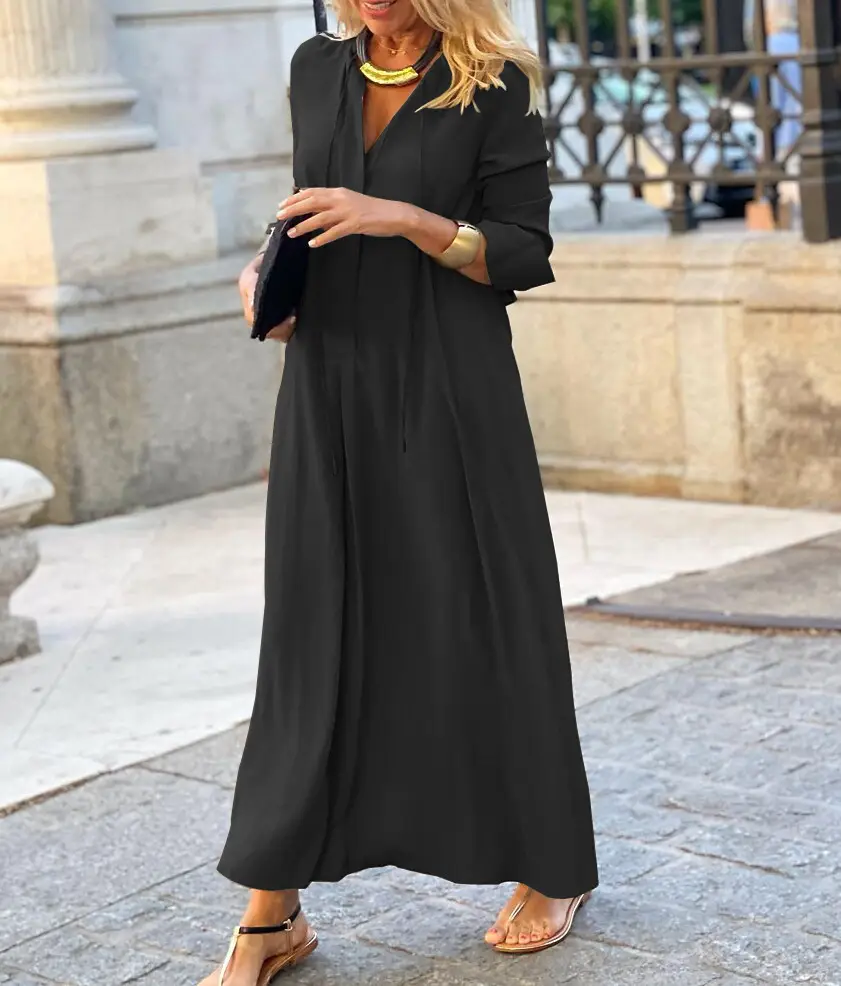 2024 Green Long Sleeve Skirt Dress for Women - Image 10