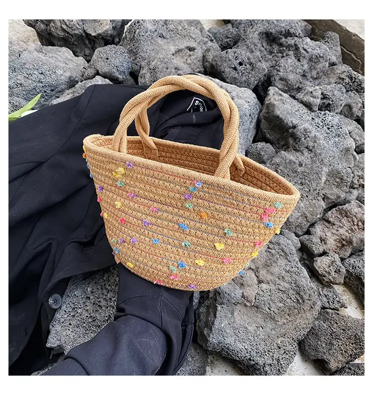 Straw Embroidered Shoulder Bag for Women — feature 11