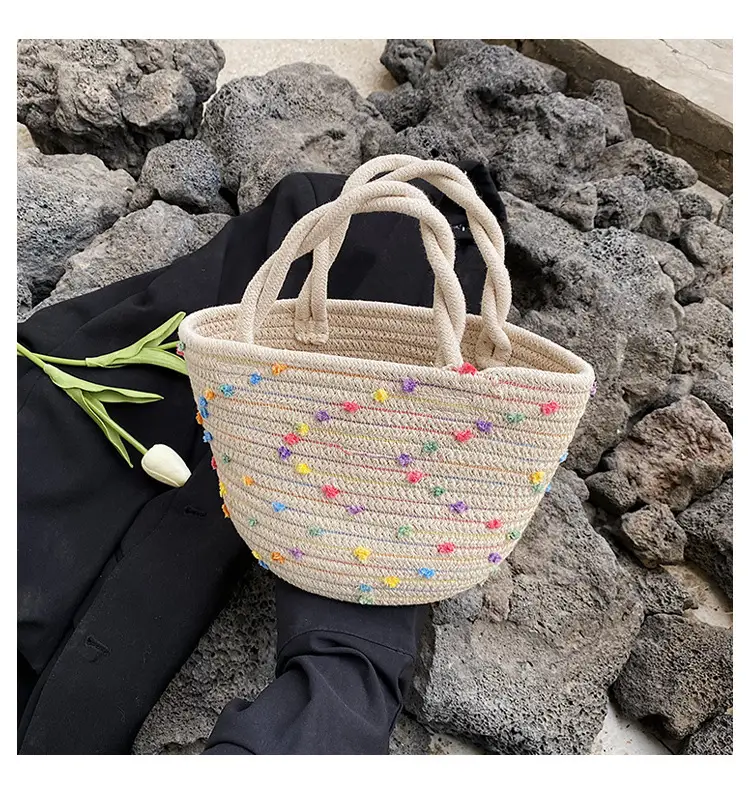 Straw Embroidered Shoulder Bag for Women — feature 13