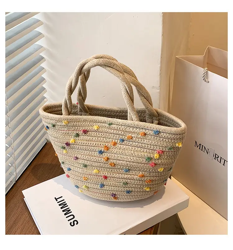 Straw Embroidered Shoulder Bag for Women — feature 15