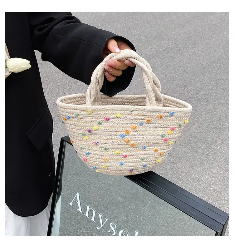 Straw Embroidered Shoulder Bag for Women — feature 16