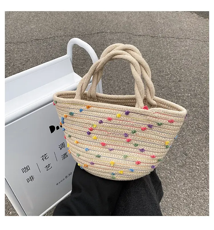 Straw Embroidered Shoulder Bag for Women — feature 18