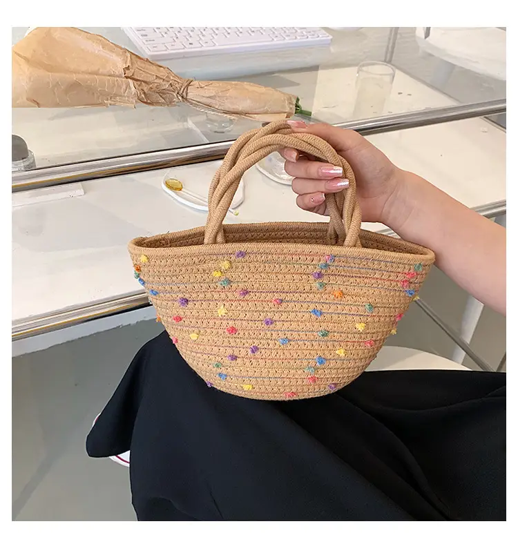 Straw Embroidered Shoulder Bag for Women — feature 20