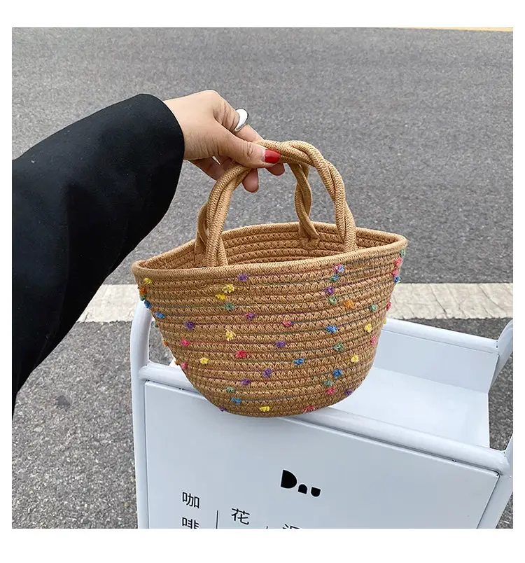 Straw Embroidered Shoulder Bag for Women — feature 21