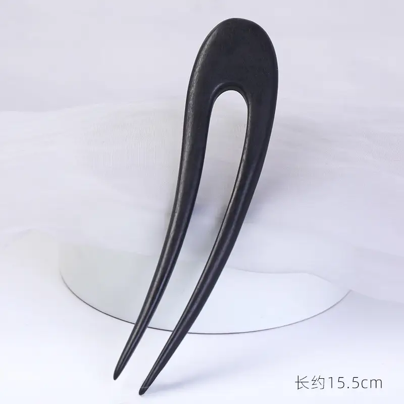 Ebony-U Hairpin-F Large