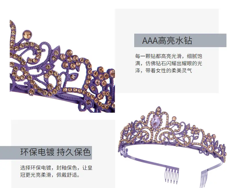 European American Birthday Queen Crown Belt Hair Accessories Wholesale — feature 11