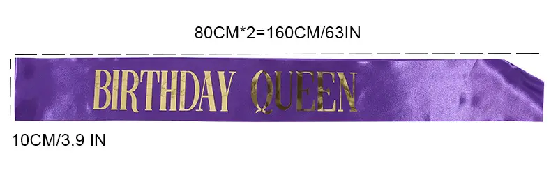 European American Birthday Queen Crown Belt Hair Accessories Wholesale — feature 9