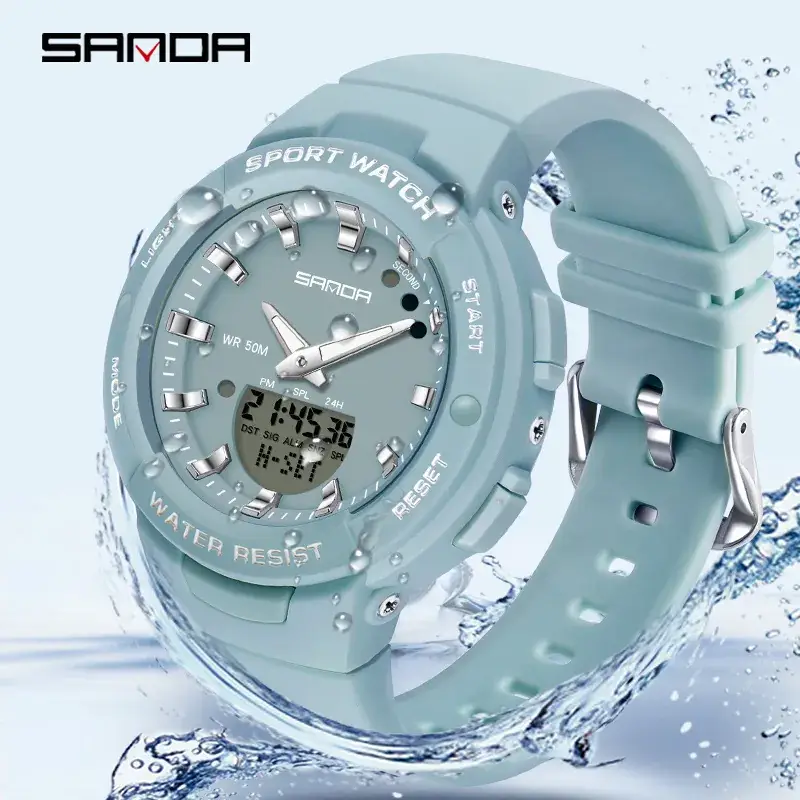 Sanda Green Sport Watch for Kids & Teens - Image 11